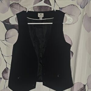 Black Button-Up Vest